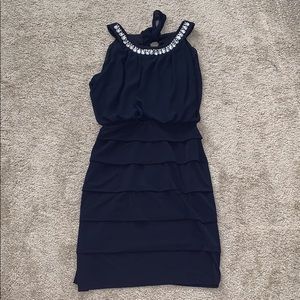 Blue Rhinestone dress